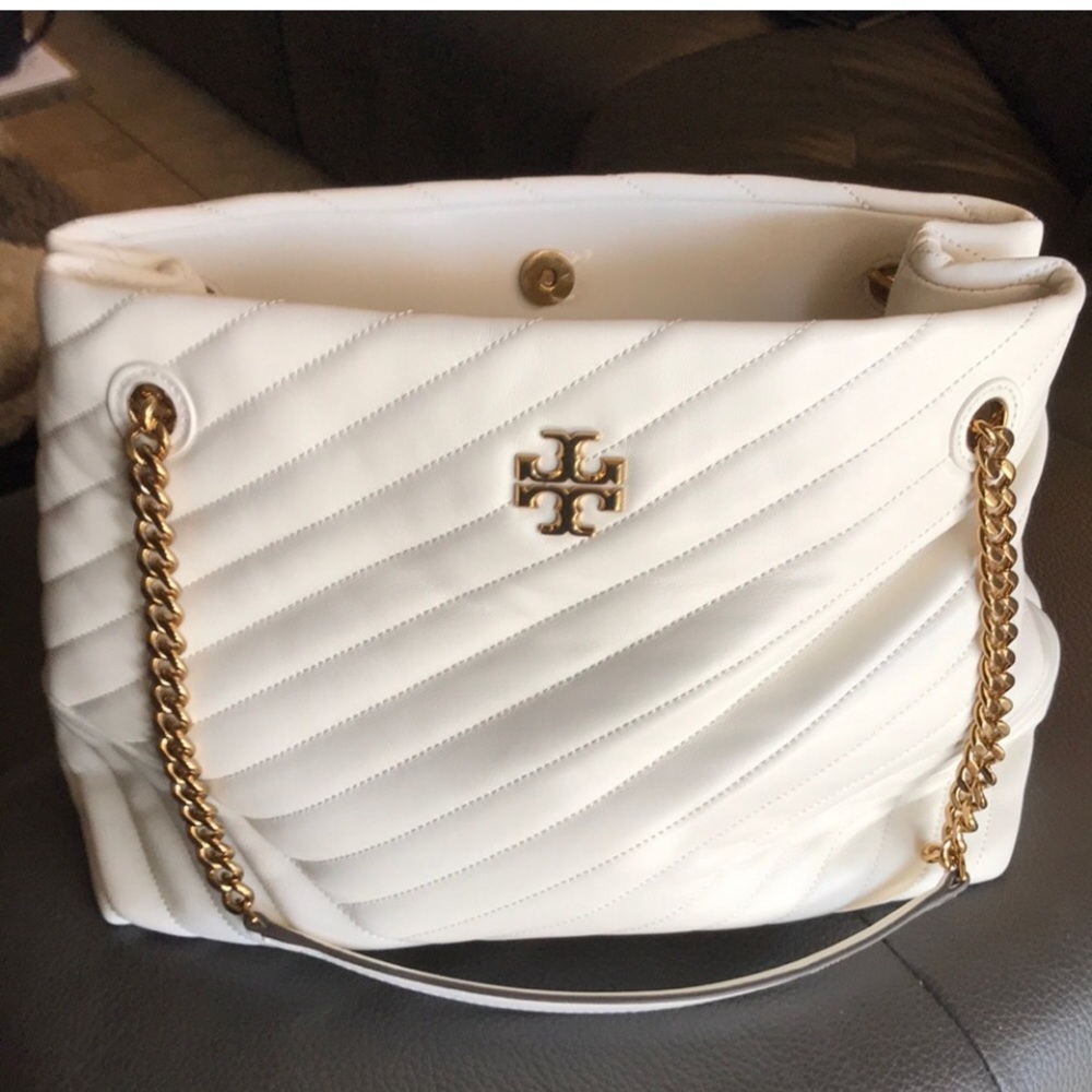 Tory Burch kiara chevron tote bag